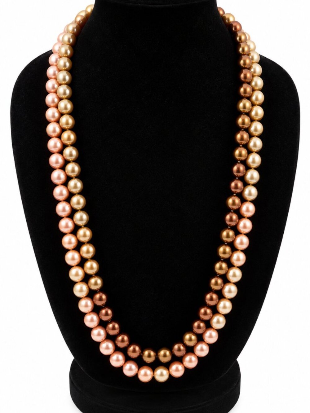 Joan Rivers Multicolor Faux Pearl Double Strand Necklace